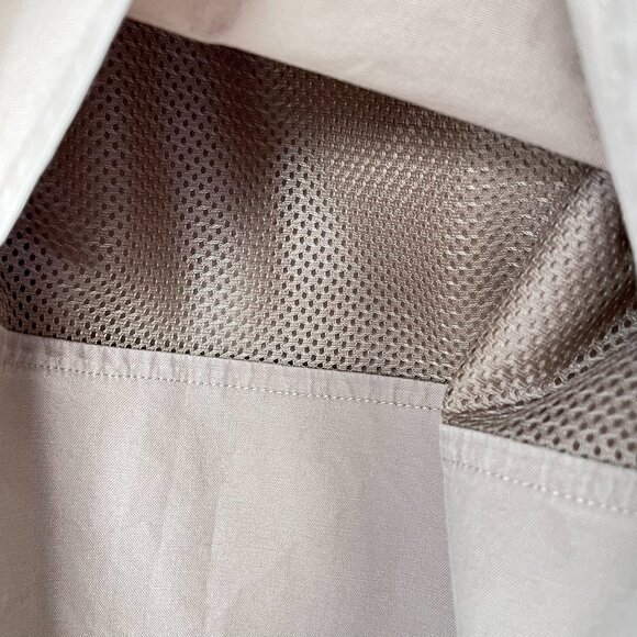 Cabela's Outdoor Gear Large Vented Shooting Short-Sleeve Brown Tan Khaki Shirt - Picture 6 of 11